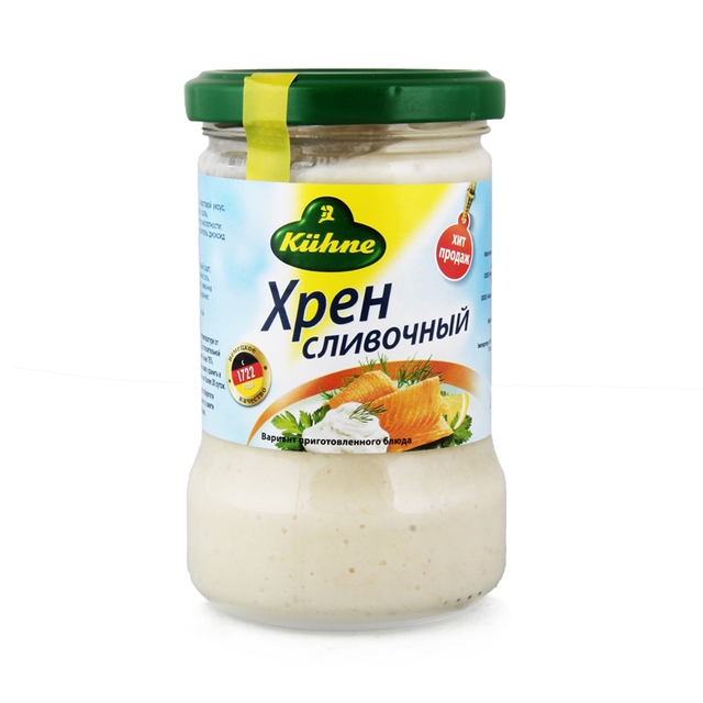 Хрен сливочный 250 гр кор 1-6 Kuhne