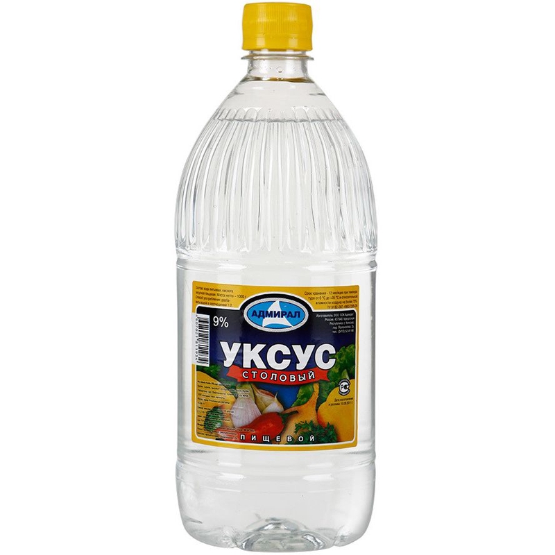 Уксус столовый 9% 1 л кор1-12 Россия